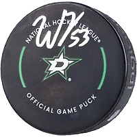 Wyatt Johnston Dallas Stars Autographed Official Game Puck