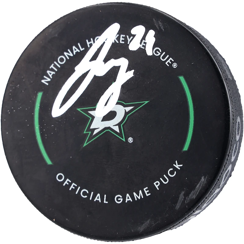 Jake Oettinger Dallas Stars Autographed Official NHL Game Puck
