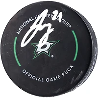 Jake Oettinger Dallas Stars Autographed Official NHL Game Puck