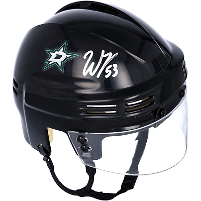 Wyatt Johnston Dallas Stars Autographed Black Mini Helmet
