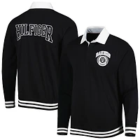Men's Tommy Hilfiger Black Las Vegas Raiders Cody Long Sleeve Polo