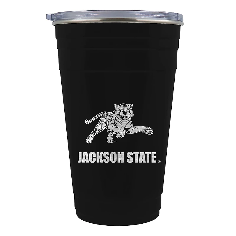 Black Jackson State Tigers 22oz. Mascot Logo Tailgater Tumbler