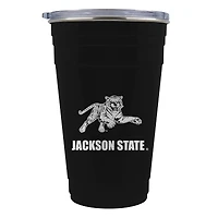 Black Jackson State Tigers 22oz. Mascot Logo Tailgater Tumbler