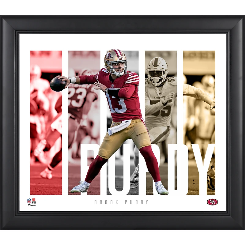 Brock Purdy San Francisco 49ers Framed 15" x 17" Player Panel Collage