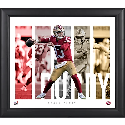 Brock Purdy San Francisco 49ers Framed 15" x 17" Player Panel Collage