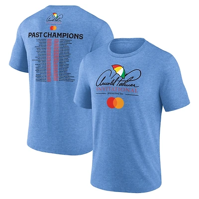 Men's Fanatics Heather Blue Arnold Palmer Past Champions Tri-Blend T-Shirt