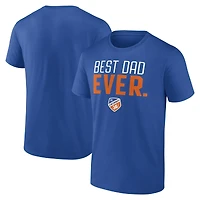 Men's Royal FC Cincinnati Best Dad Ever Father's Day T-Shirt