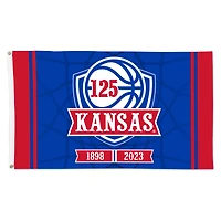 WinCraft Kansas Jayhawks 3' x 5' 125th Anniversary Basketball Deluxe Single-Sided Flag