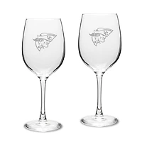 Cumberlands Patriots 16oz. Two-Piece Traditional White Wine Glass Set