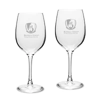 Buffalo State Bengals 16oz. Two-Piece Traditional White Wine Glass Set