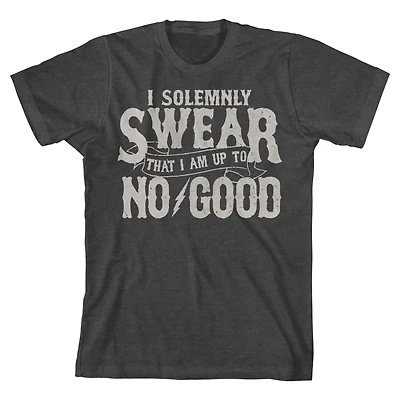 Youth Charcoal Harry Potter Up to No Good T-Shirt