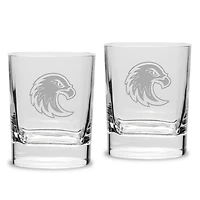 Augsburg University 2-Piece 11.75oz. Luigi Bormioli Square Double Old Fashion Glass Set