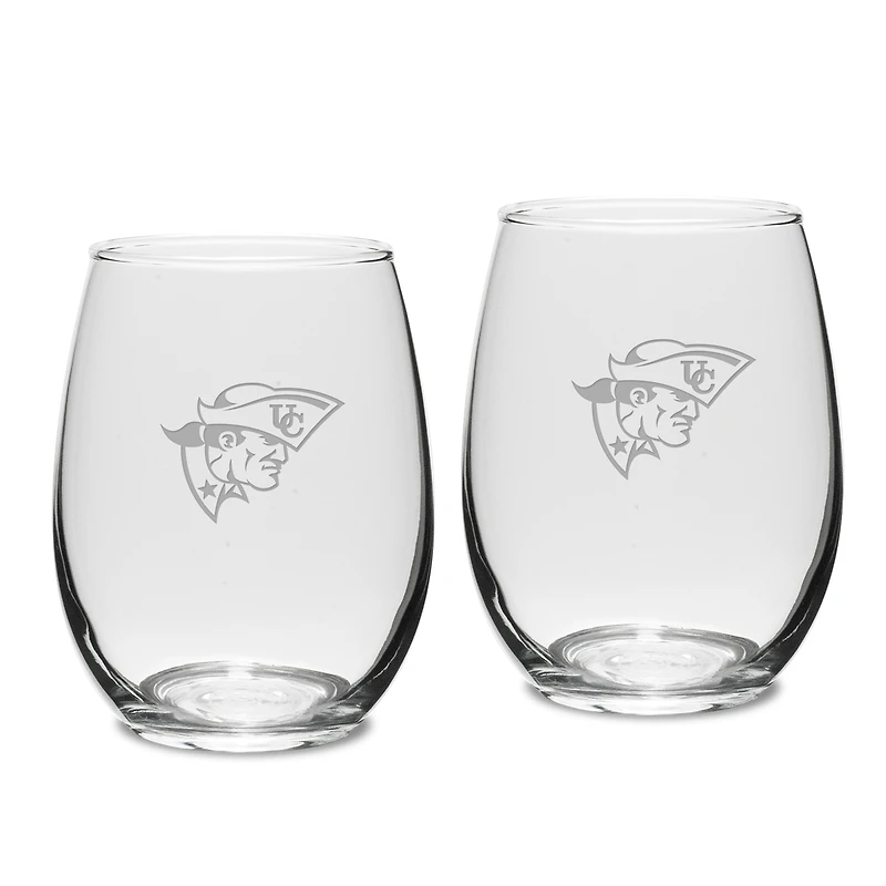 Cumberlands Patriots 15oz. 2-Piece Stemless Wine Glass Set