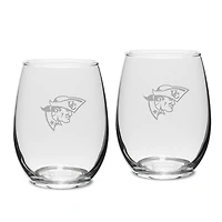 Cumberlands Patriots 15oz. 2-Piece Stemless Wine Glass Set