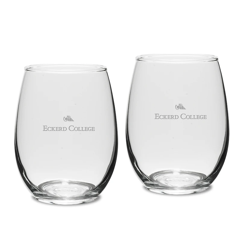Eckerd Tritons 15oz. 2-Piece Stemless Wine Glass Set