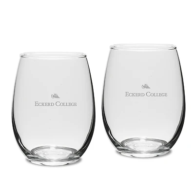 Eckerd Tritons 15oz. 2-Piece Stemless Wine Glass Set