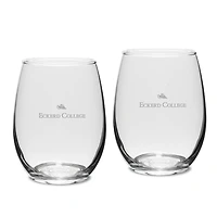 Eckerd Tritons 15oz. 2-Piece Stemless Wine Glass Set