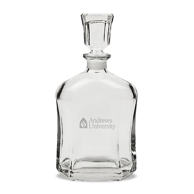Andrews University Cardinals 23.75oz. Crystal Whisky Decanter