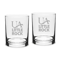 Arkansas Little Rock Trojans 14oz. 2-Piece Classic Double Old-Fashioned Glass Set