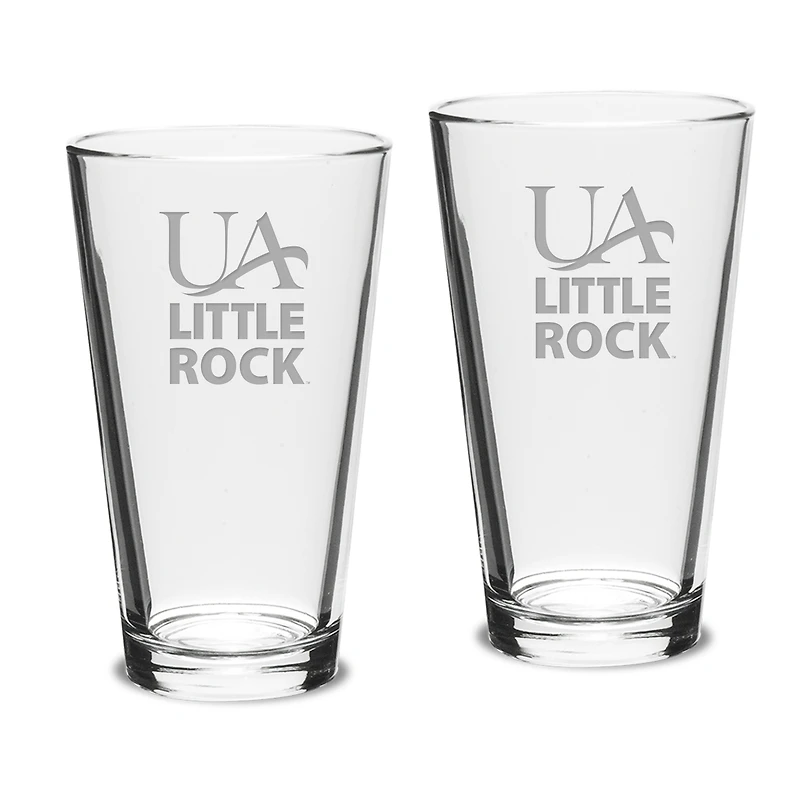 Arkansas Little Rock Trojans 16oz. 2-Piece Classic Pub Glass Set