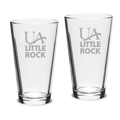 Arkansas Little Rock Trojans 16oz. 2-Piece Classic Pub Glass Set