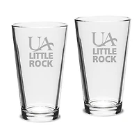 Arkansas Little Rock Trojans 16oz. 2-Piece Classic Pub Glass Set