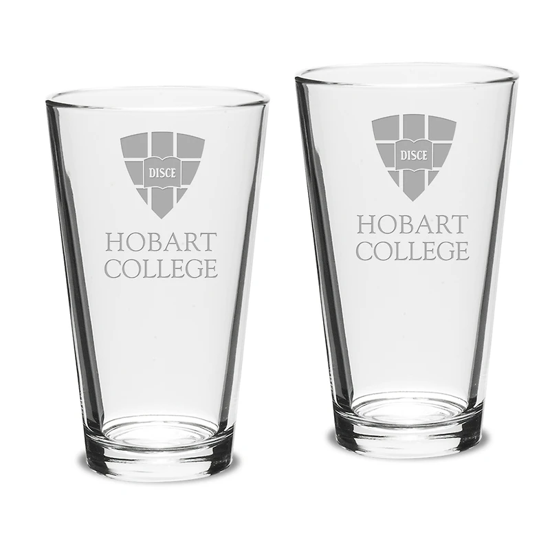 Hobart & William Smith Colleges Team 16oz. 2-Piece Classic Pub Glass Set