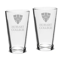 Hobart & William Smith Colleges Team 16oz. 2-Piece Classic Pub Glass Set