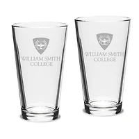 Hobart & William Smith Colleges 16oz. 2-Piece Classic Pub Glass Set