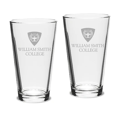 Hobart & William Smith Colleges 16oz. 2-Piece Classic Pub Glass Set
