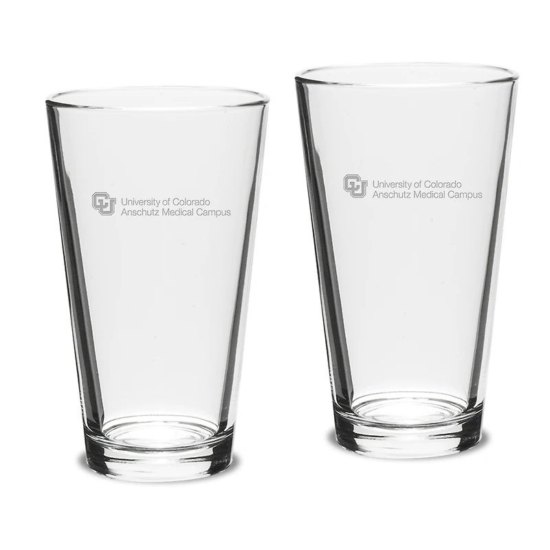 Colorado Anschutz Medical Campus 16oz. 2-Piece Classic Pub Glass Set