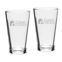 Cuesta College Cougars 16oz. 2-Piece Classic Pub Glass Set