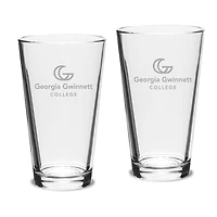 Georgia Gwinnett Grizzlies 16oz. 2-Piece Classic Pub Glass Set