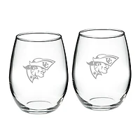 Cumberlands Patriots 21oz. 2-Piece Stemless Wine Glass Set