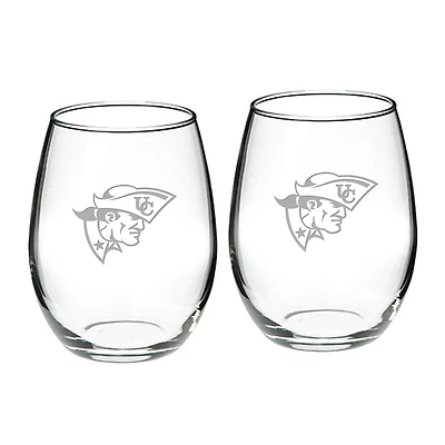 Cumberlands Patriots 21oz. 2-Piece Stemless Wine Glass Set