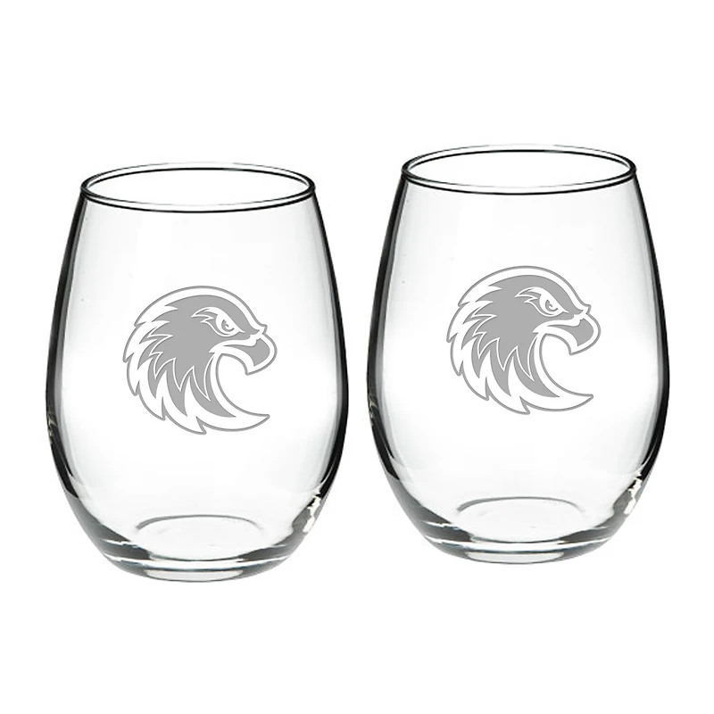 Augsburg University 21oz. 2-Piece Stemless Wine Glass Set