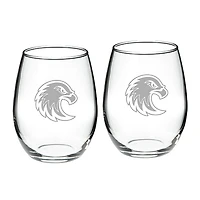 Augsburg University 21oz. 2-Piece Stemless Wine Glass Set