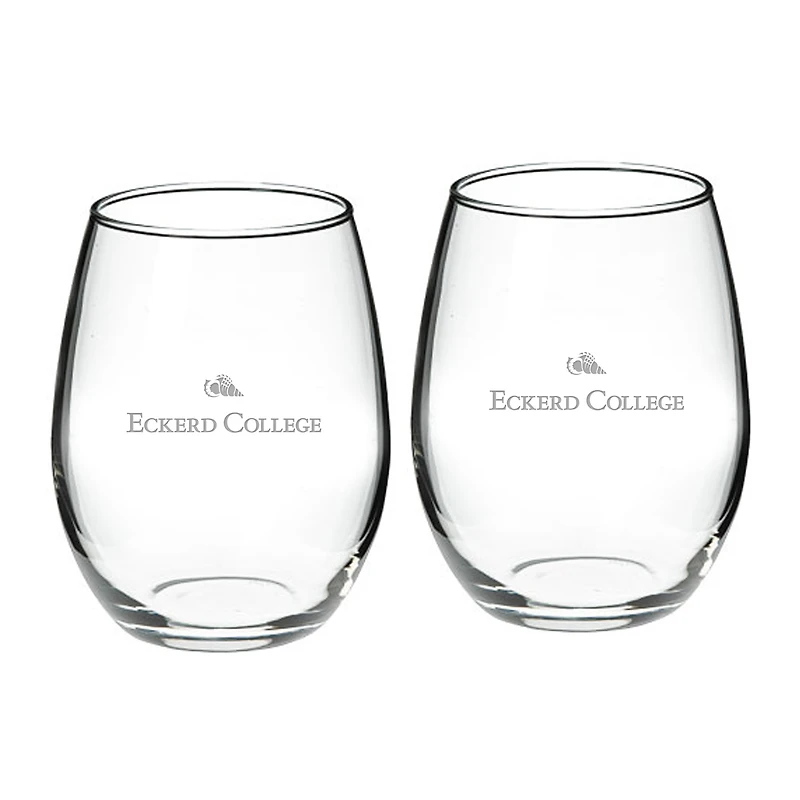 Eckerd Tritons 21oz. 2-Piece Stemless Wine Glass Set