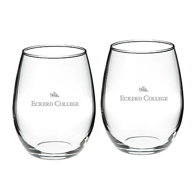 Eckerd Tritons 21oz. 2-Piece Stemless Wine Glass Set