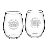 Emporia State Hornets 21oz. 2-Piece Stemless Wine Glass Set