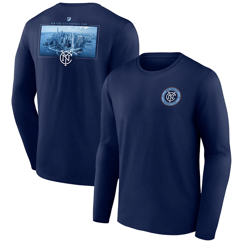 Men's Navy New York City FC Team Hometown Collection Long Sleeve T-Shirt