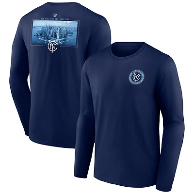 Men's Navy New York City FC Team Hometown Collection Long Sleeve T-Shirt