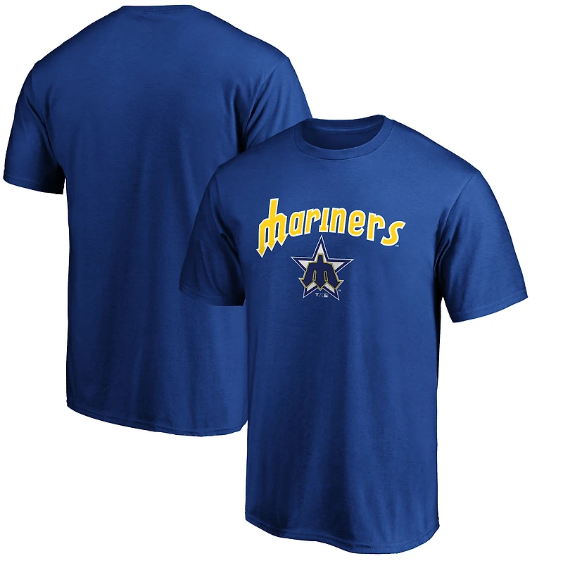 Men's Royal Seattle Mariners Team Cooperstown Collection Wahconah T-Shirt
