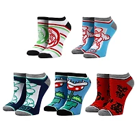 Women's BIOWORLD Super Mario Bros. 5-Pack Ankle Socks Set