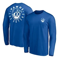 Men's Royal Los Angeles Dodgers Team Hometown Collection Sugar Skull Long Sleeve T-Shirt