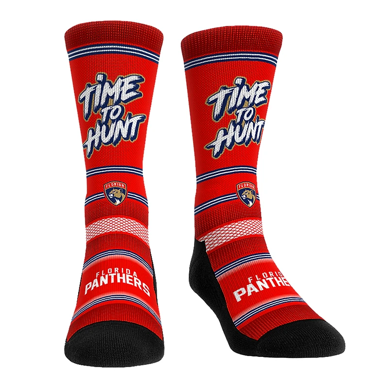 Unisex Rock Em Socks Florida Panthers Team Slogan Crew Socks