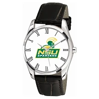 Norfolk State Spartans Berkeley Black Leather Watch