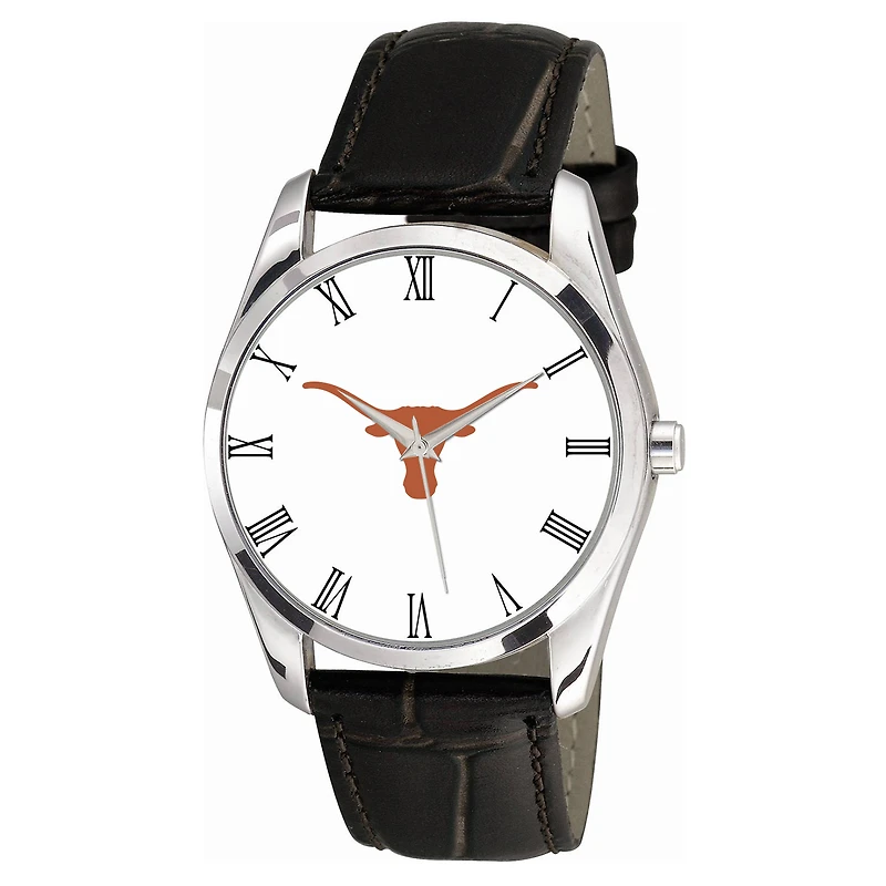 Texas Longhorns Berkeley Black Leather Watch