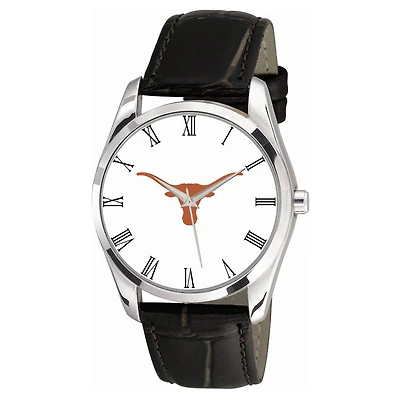 Texas Longhorns Berkeley Black Leather Watch