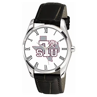 Texas Southern Tigers Berkeley Black Leather Watch